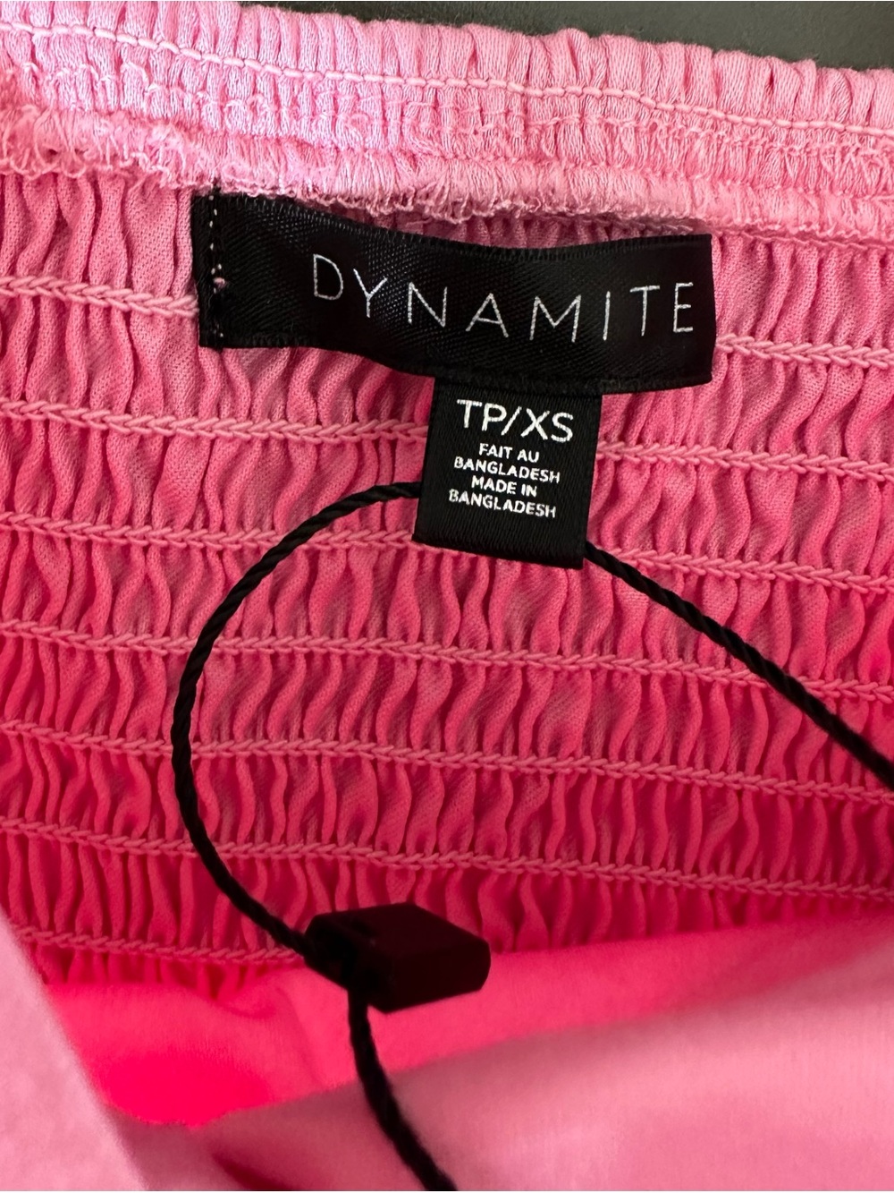 Dynamite Prism Pink Ruched Twist Cami Top NWT XS - Picture 5 of 13